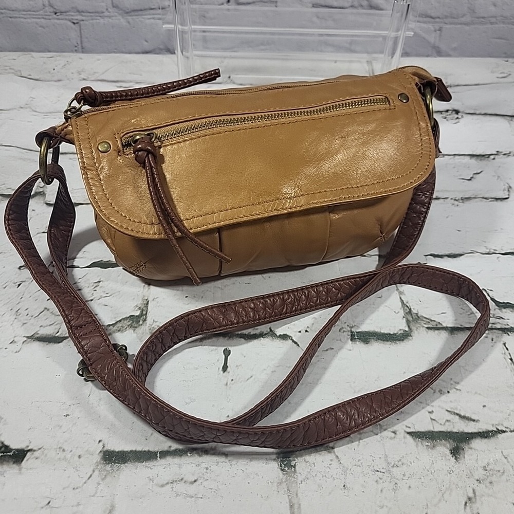 Bueno Crossbody Bag Tan Purse Classic‎ Western Satchel